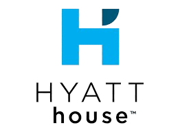 Hyatt House logo with a stylized blue "H" above the words "HYATT house" in black text on a light background.