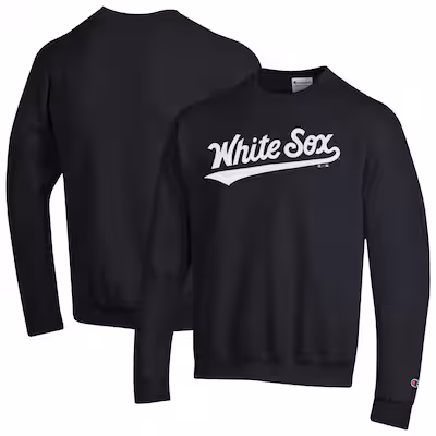 Black crewneck sweatshirt with 